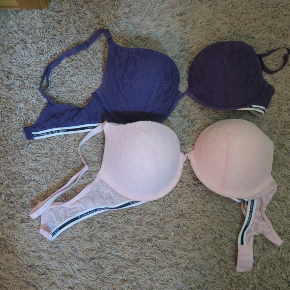 Victoria Secret Logo Padded Bra Bundle
